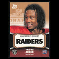Taiwan Jones Rookie #162 2011 Topps Rising Rookies Oakland Raiders Football Card