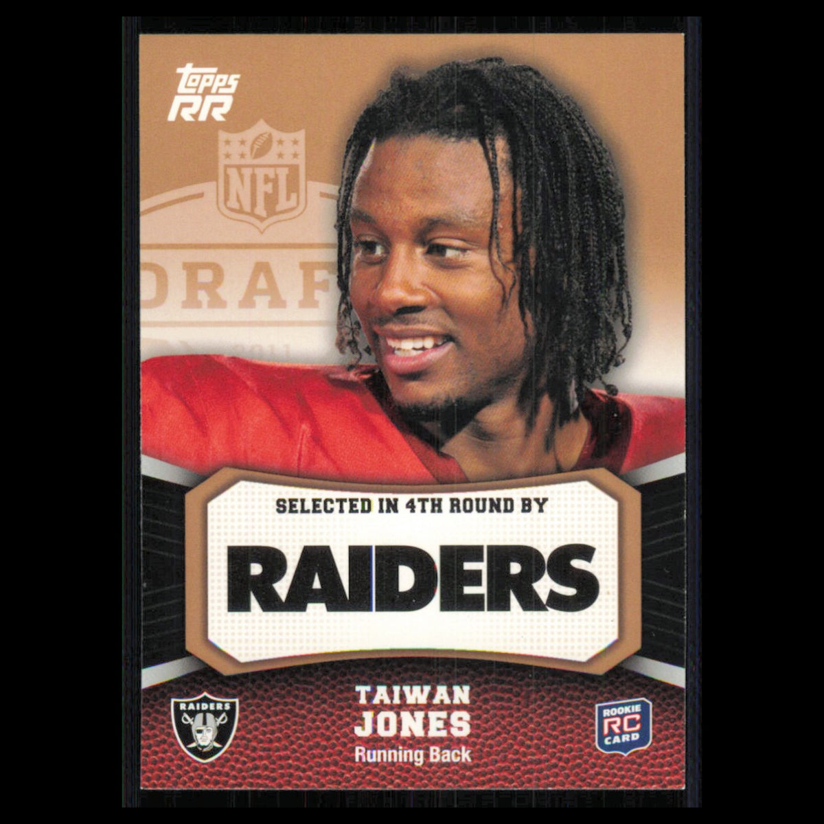 Taiwan Jones Rookie #162 2011 Topps Rising Rookies Oakland Raiders Football Card
