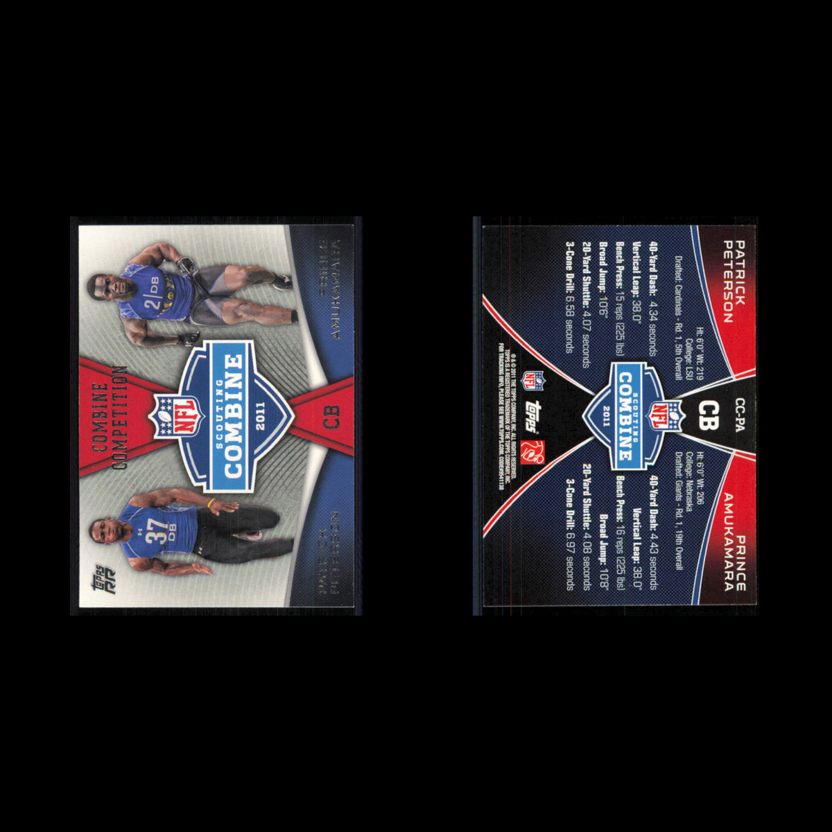 Patrick Peterson/Prince Amukamara #CC-PA 2011 Arizona Cardinals/New York Giants