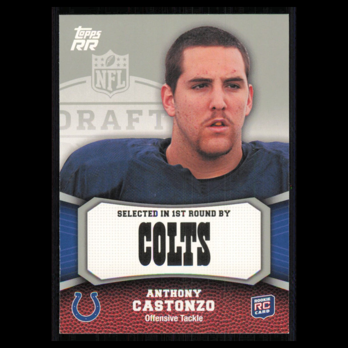 Anthony Castonzo Rookie #188 2011 Topps Rising Rookies Indianapolis Colts Card