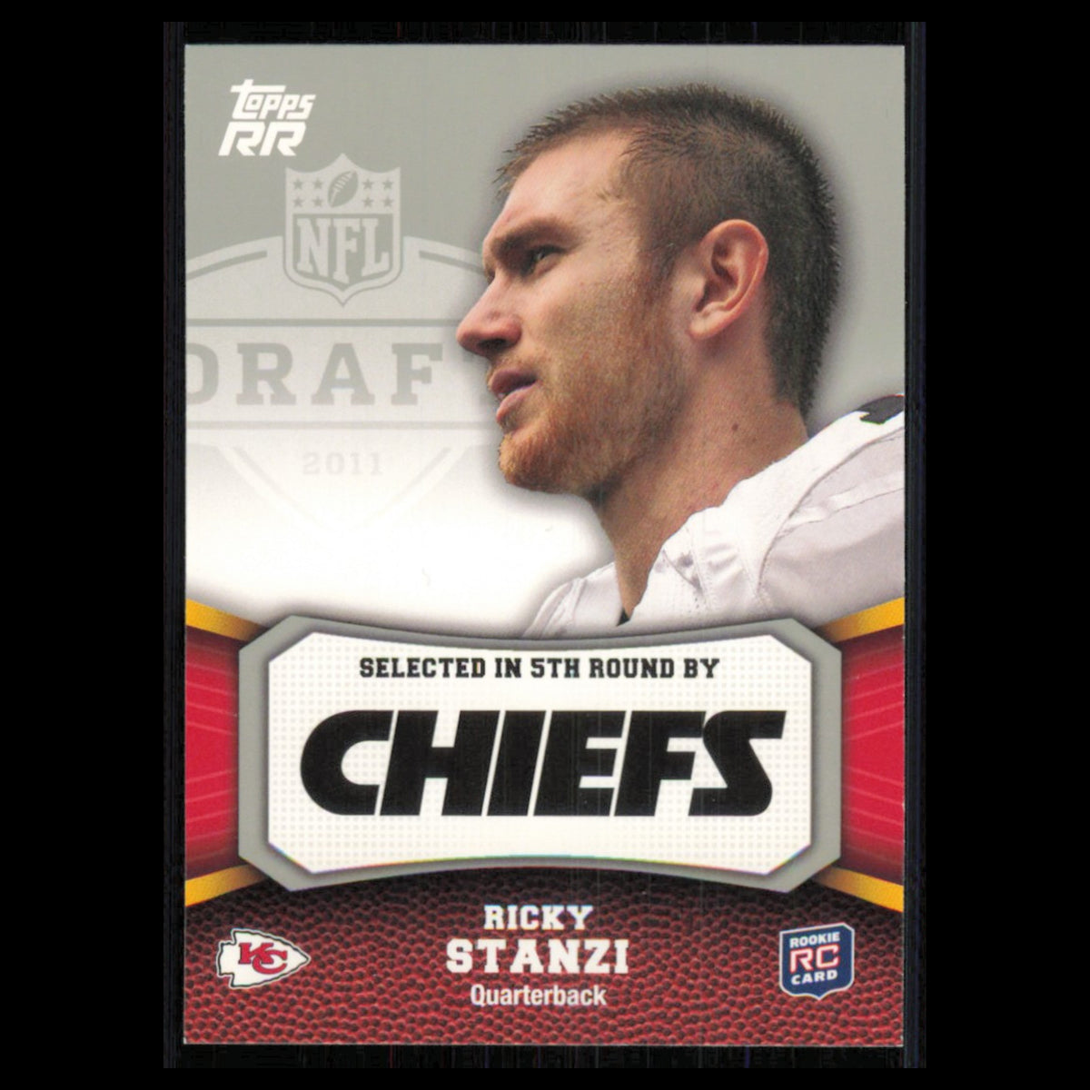 Ricky Stanzi Rookie #127 2011 Topps Rising Rookies Kansas City Chiefs Football