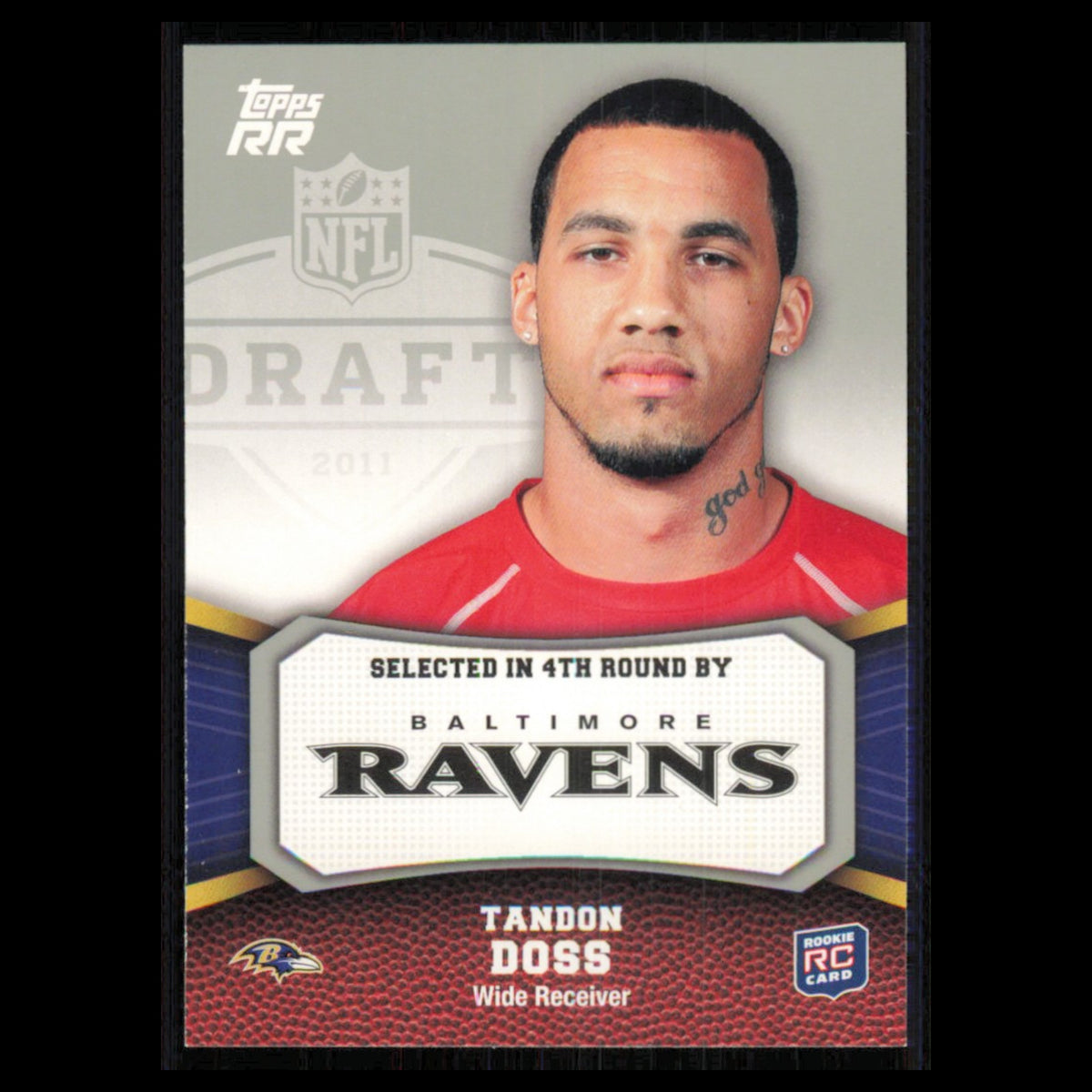 Tandon Doss Rookie #141 2011 Topps Rising Rookies Baltimore Ravens Football Card