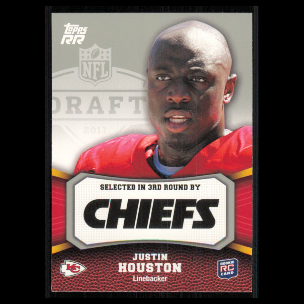 Justin Houston Rookie #159 2011 Topps Rising Rookies Kansas City Chiefs Football