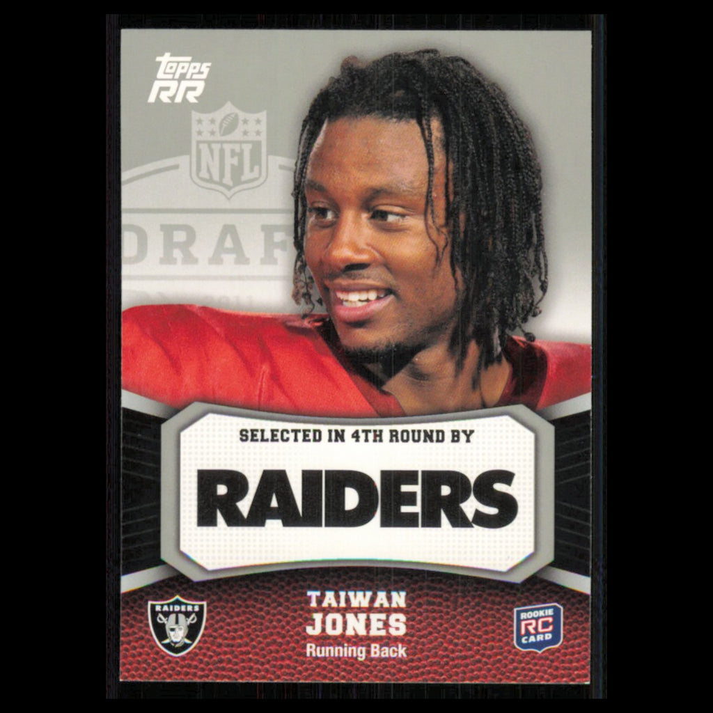 Taiwan Jones Rookie #162 2011 Topps Rising Rookies Oakland Raiders Football Card