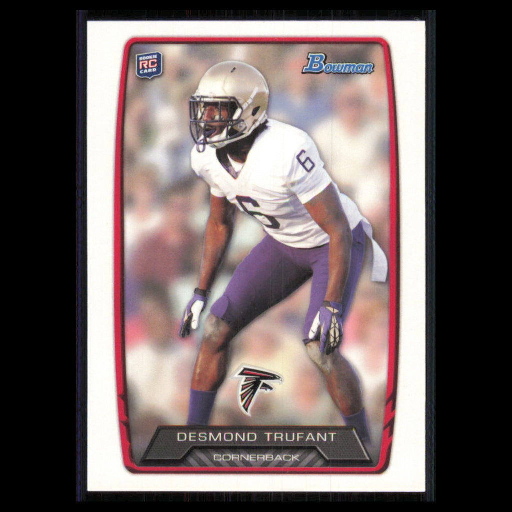 Desmond Trufant Rookie #112 2013 Bowman Atlanta Falcons Football Card NFL NM