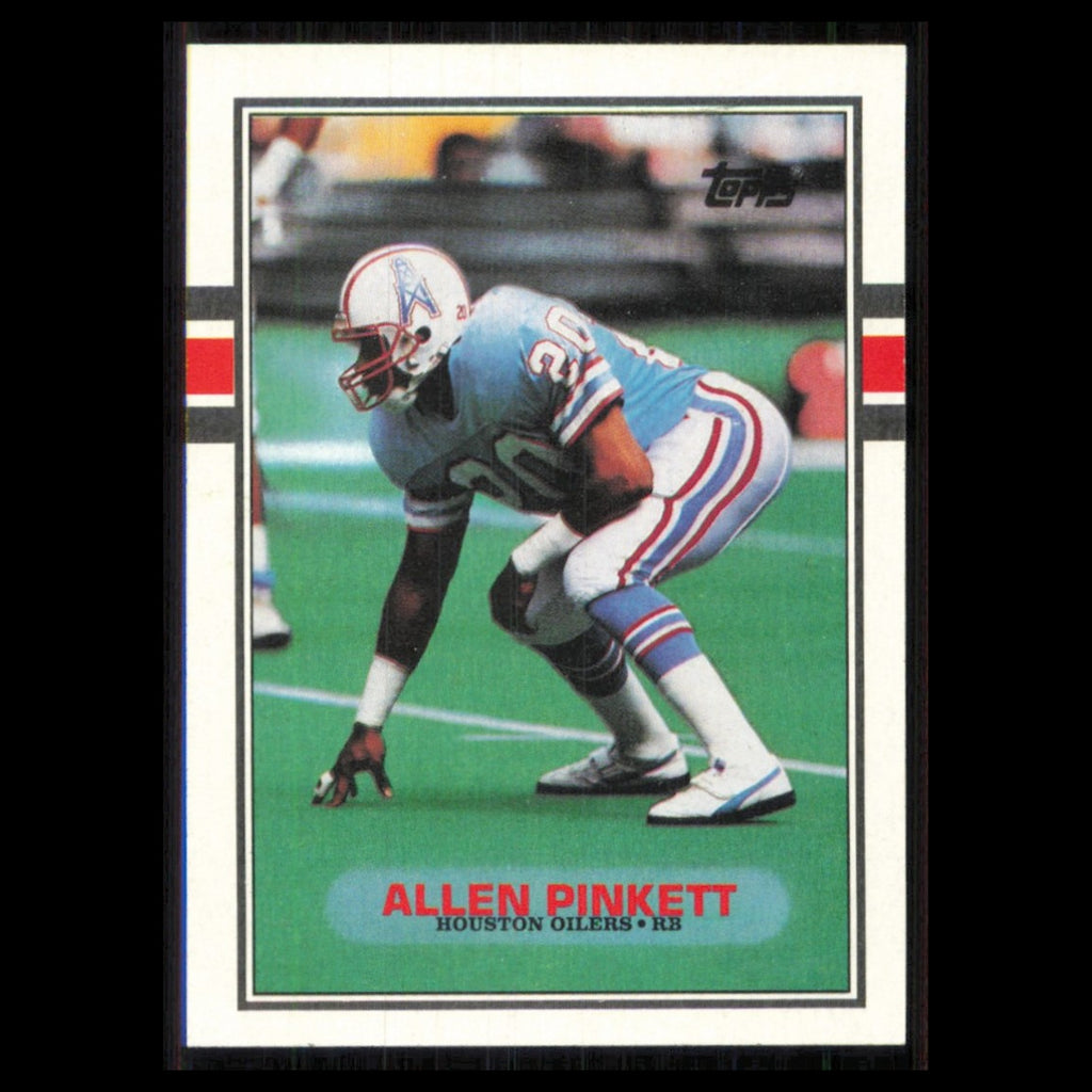 Allen Pinkett #105 1989 Topps Houston Oilers Football Card NFL NM
