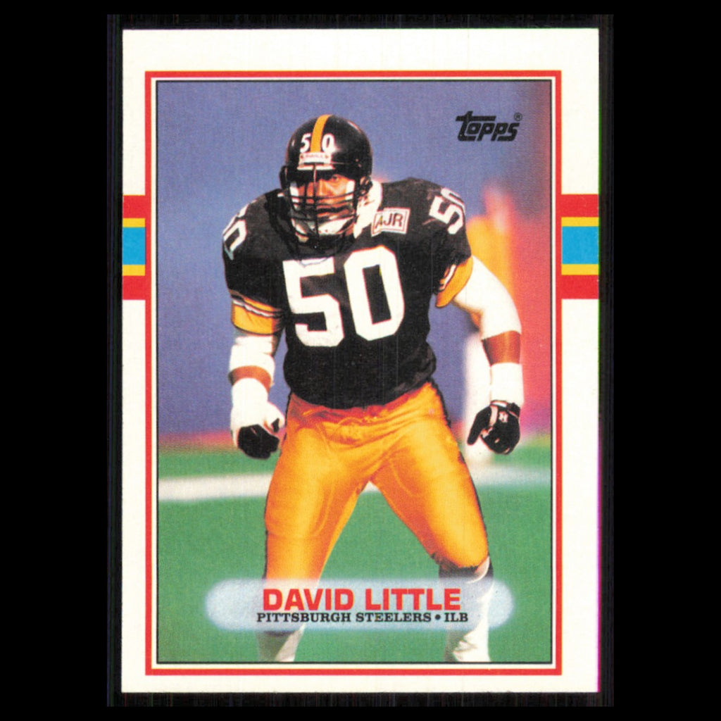 David Little #316 1989 Topps Pittsburgh Steelers Football Card NFL NM
