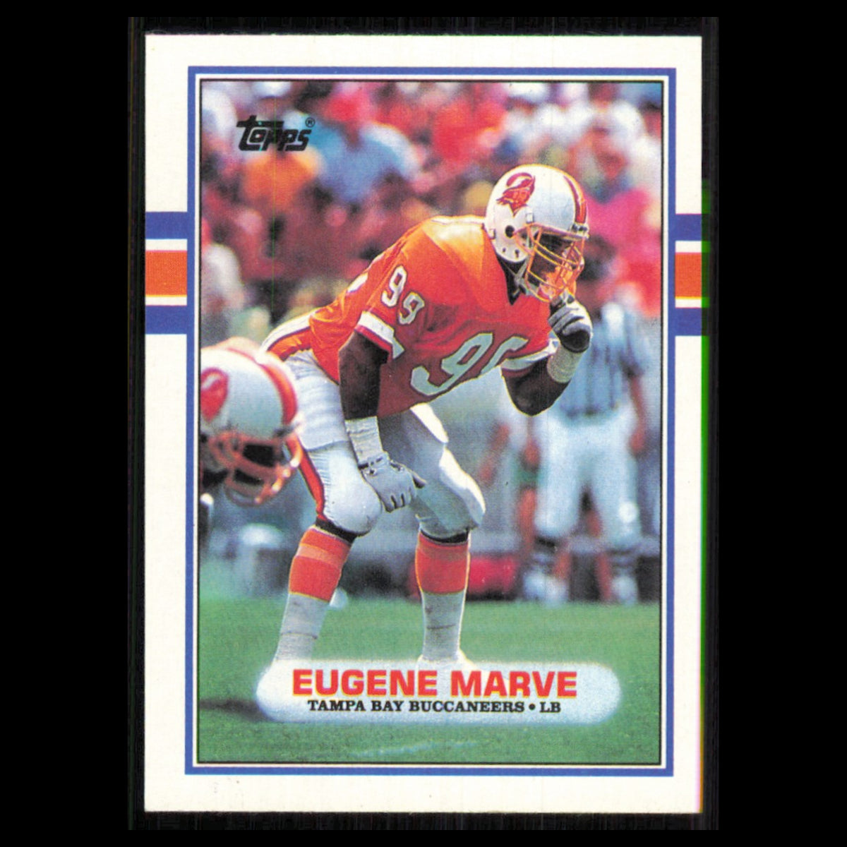 Eugene Marve #335 1989 Topps Tampa Bay Buccaneers Football Card NFL NM