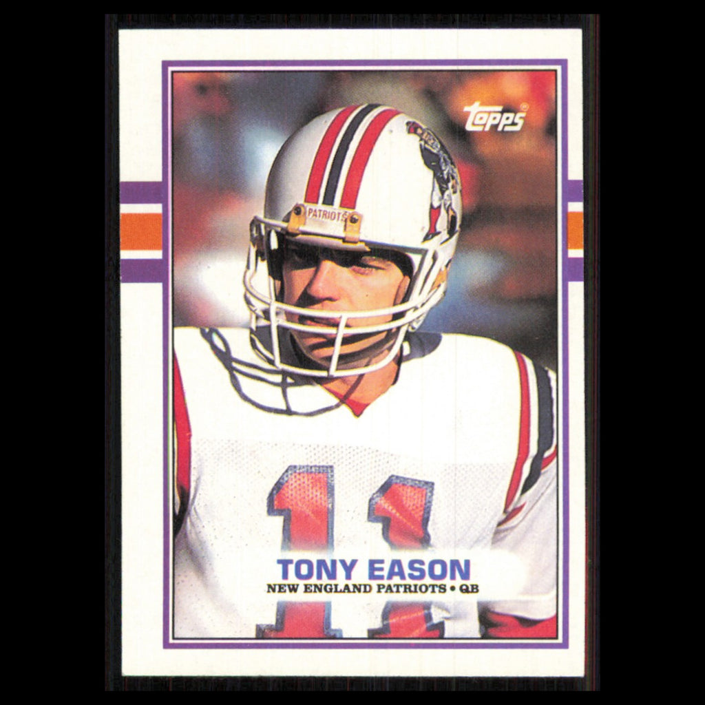 Tony Eason #201 1989 Topps New England Patriots Football Card NFL NM