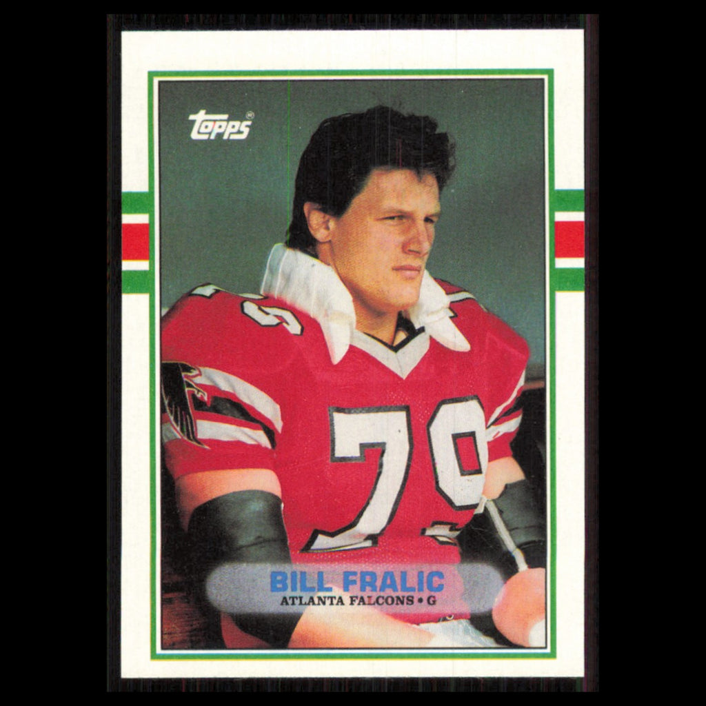 Bill Fralic #347 1989 Topps Atlanta Falcons Football Card NFL NM