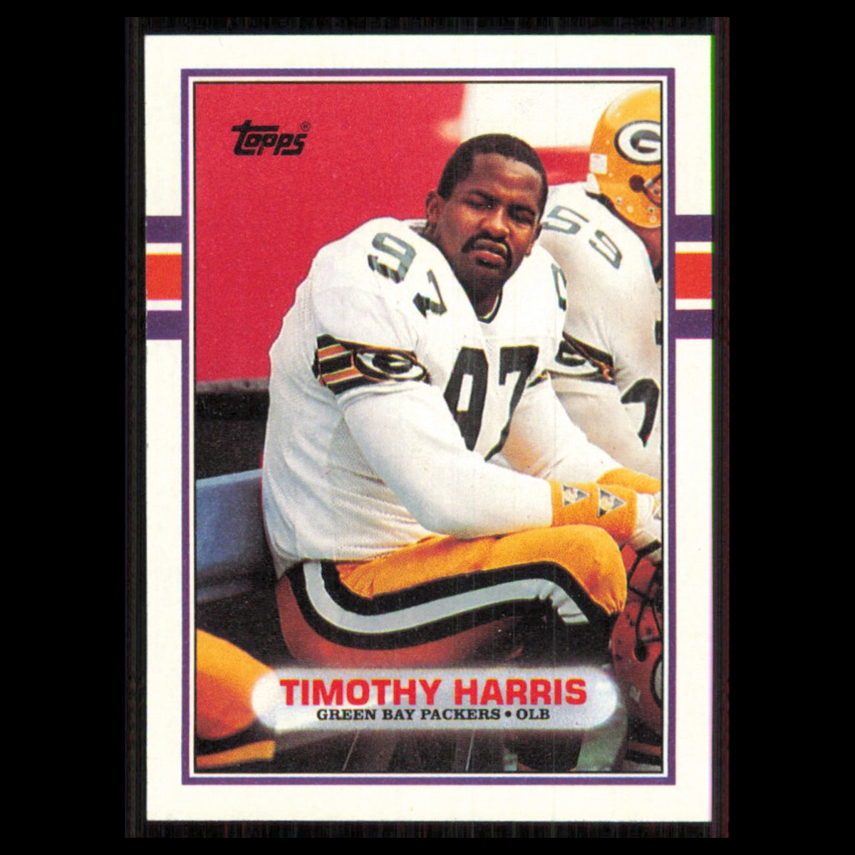 Timothy Harris #374 1989 Topps Green Bay Packers Football Card NFL NM