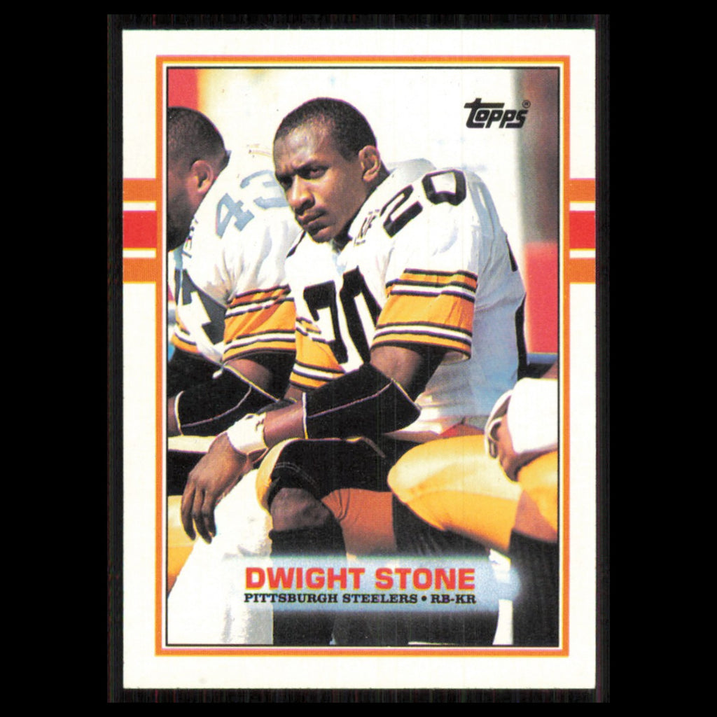 Dwight Stone #320 1989 Topps Pittsburgh Steelers Football Card NFL NM