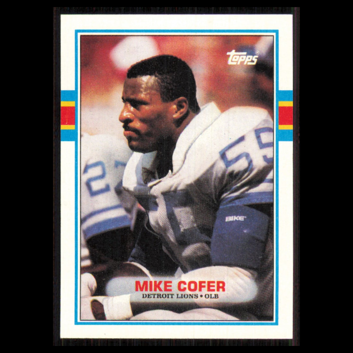 Mike Cofer #364 1989 Topps Detroit Lions Football Card NFL NM