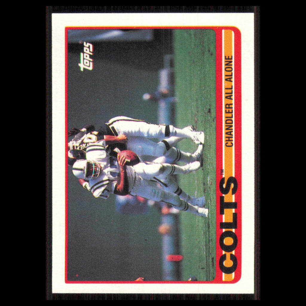 Colts Team Leaders (Chandler All Alone) #205 1989 Topps Indianapolis Colts Card