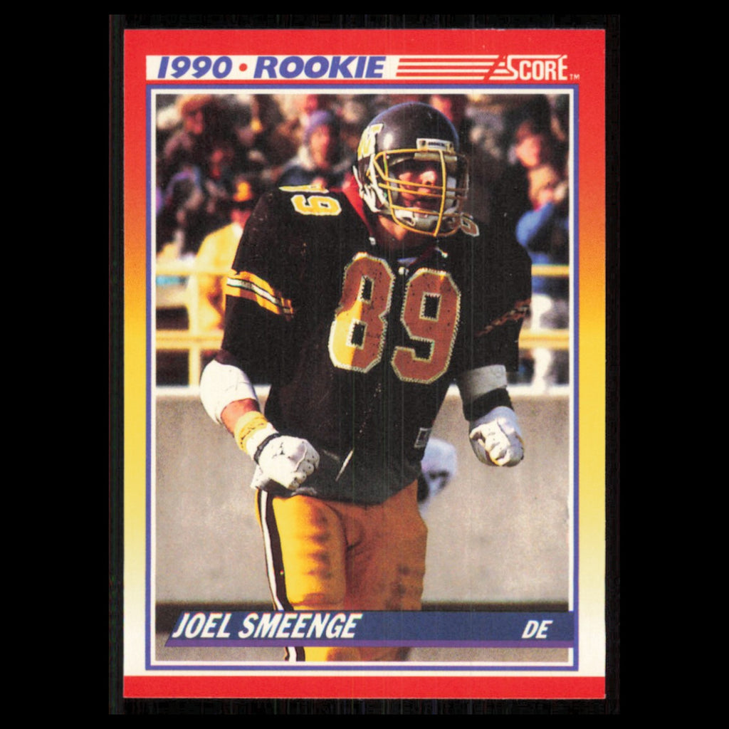 Joel Smeenge Rookie #294 1990 Score Western Michigan Broncos Football Card NFL