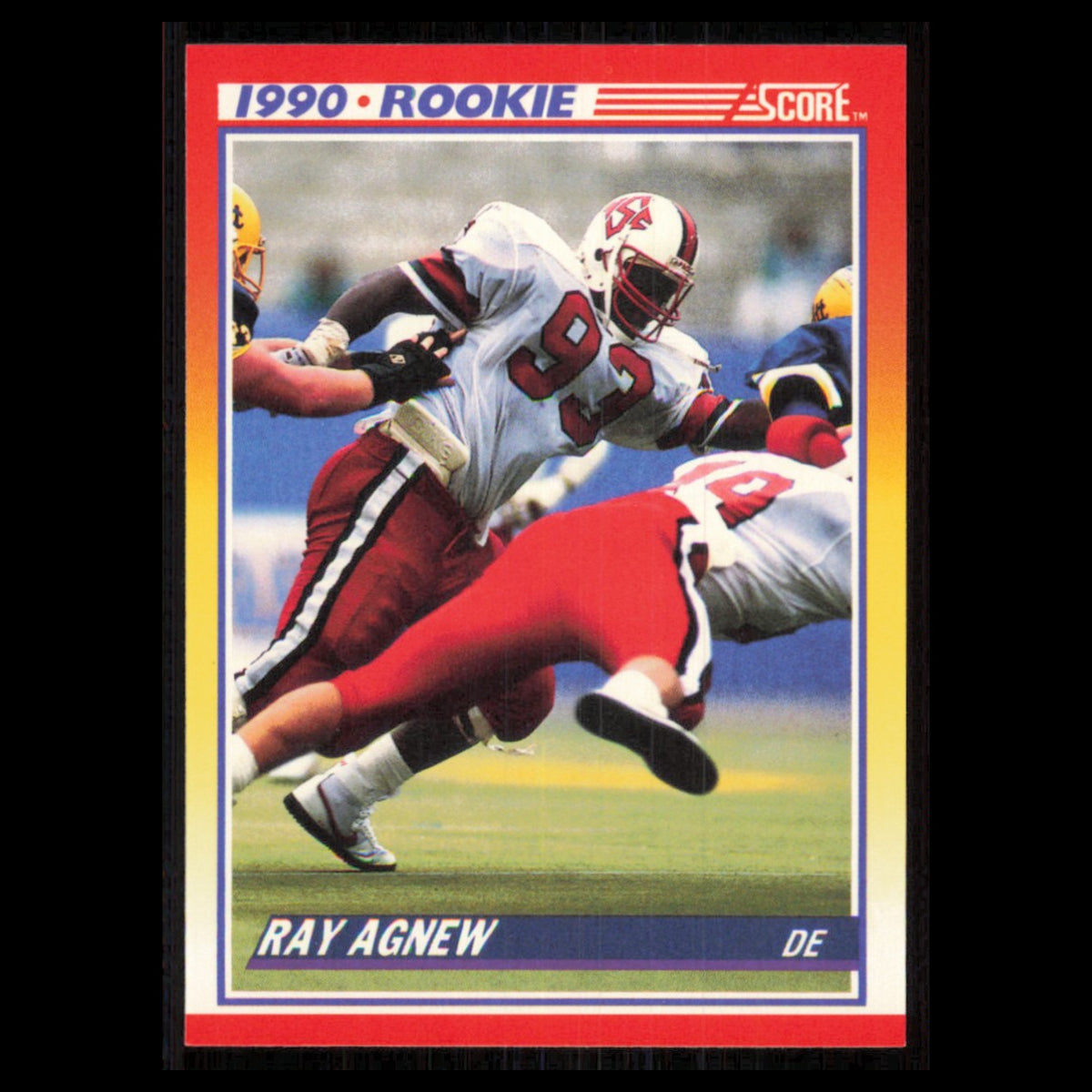 Ray Agnew Rookie #293 1990 Score NC State Wolfpack Football Card NFL NM
