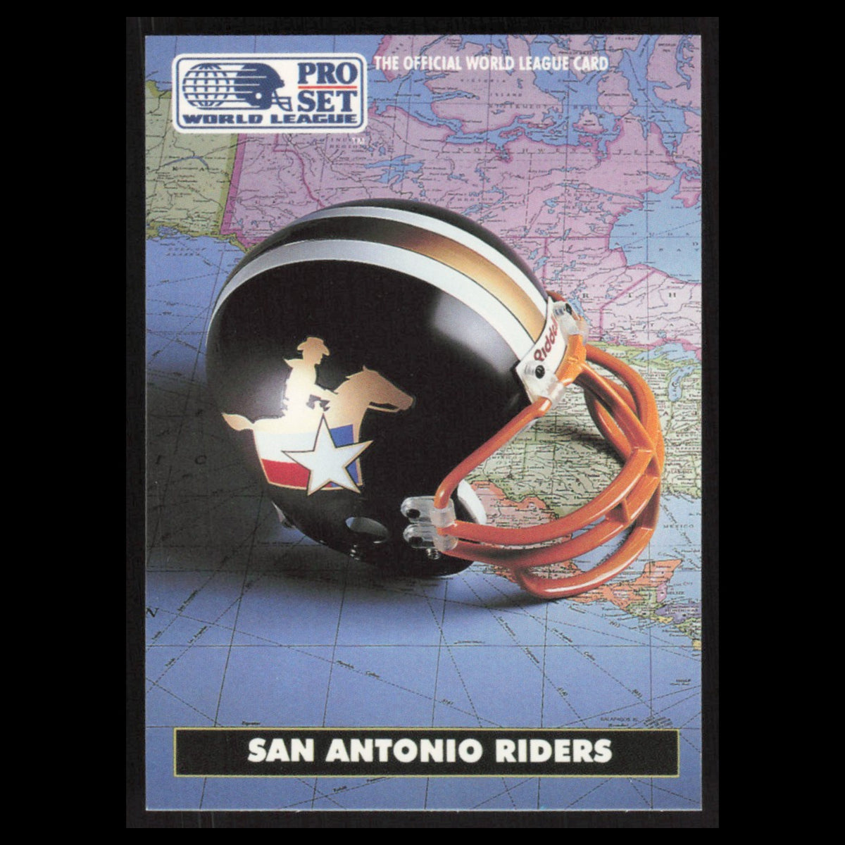 Team Card #19 1991 Pro Set WLAF San Antonio Riders Football Card NFL NM