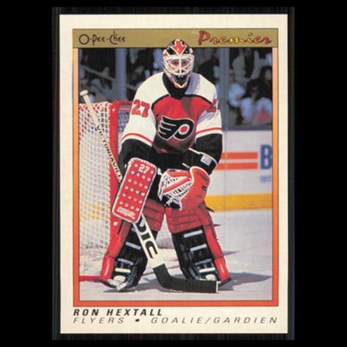 Ron Hextall #41 1990 O-Pee-Chee Premier Philadelphia Flyers Hockey Card NHL NM