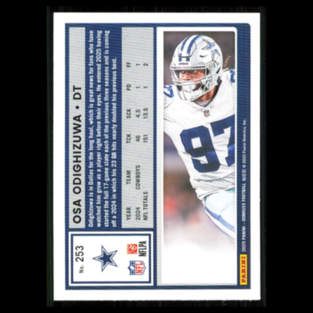 Osa Odighizuwa #253 2025 Donruss Dallas Cowboys Football Card NFL NM