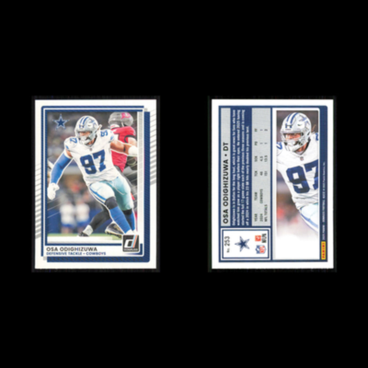 Osa Odighizuwa #253 2025 Donruss Dallas Cowboys Football Card NFL NM