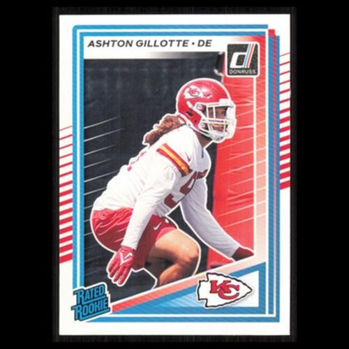 Ashton Gillotte Rookie #353 2025 Donruss Kansas City Chiefs Football Card NFL NM