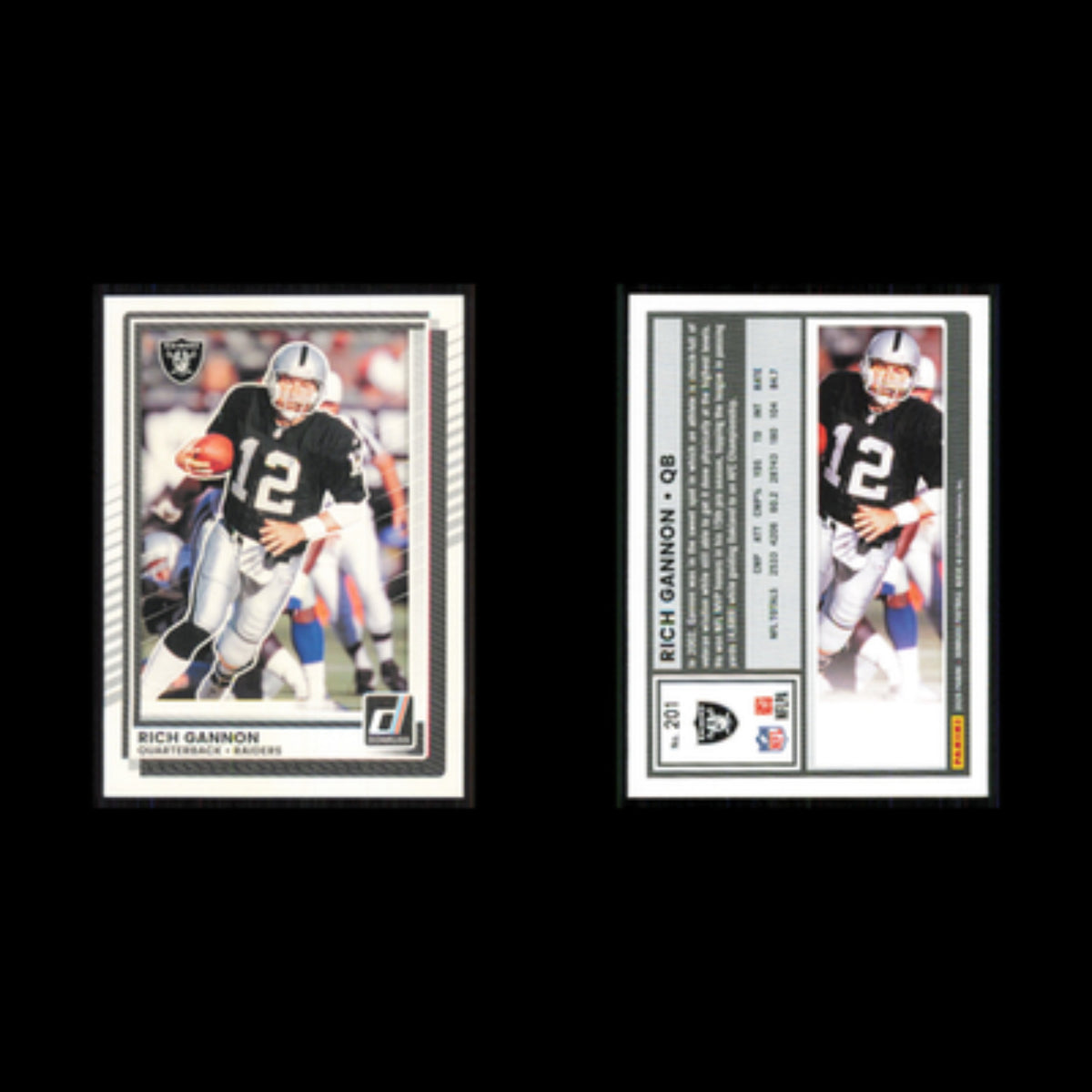 Rich Gannon #201 2025 Donruss Oakland Raiders Football Card NFL NM