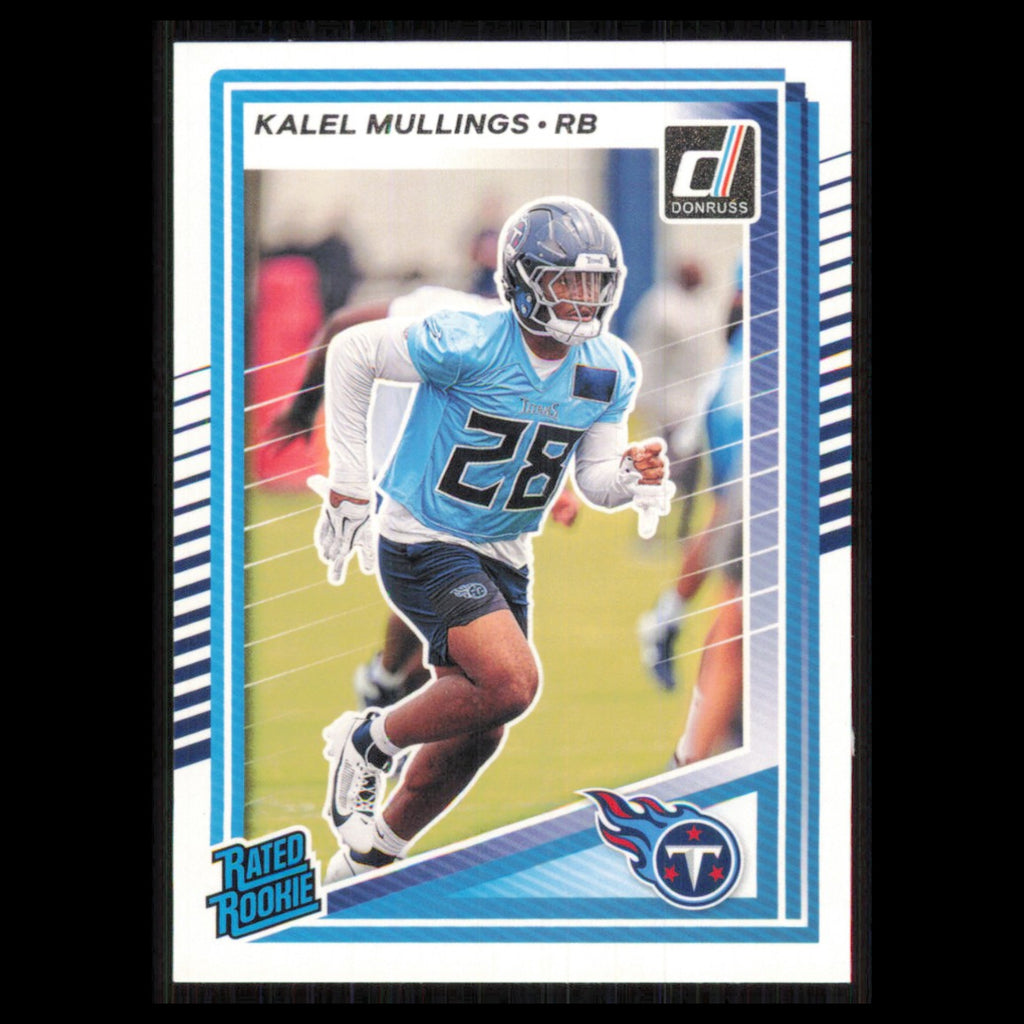Kalel Mullings Rookie #378 2025 Donruss Tennessee Titans Football Card NFL NM