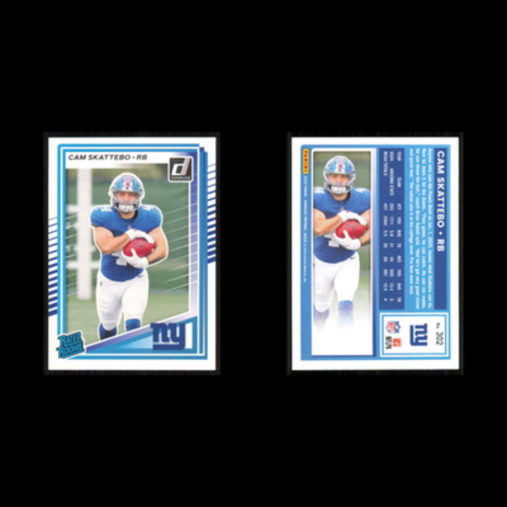 Cam Skattebo Rookie #302 2025 Donruss New York Giants Football Card NFL NM