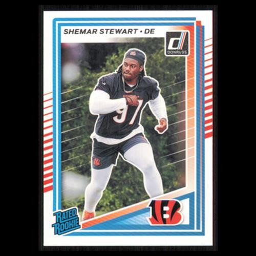 Shemar Stewart Rookie #393 2025 Donruss Cincinnati Bengals Football Card NFL NM