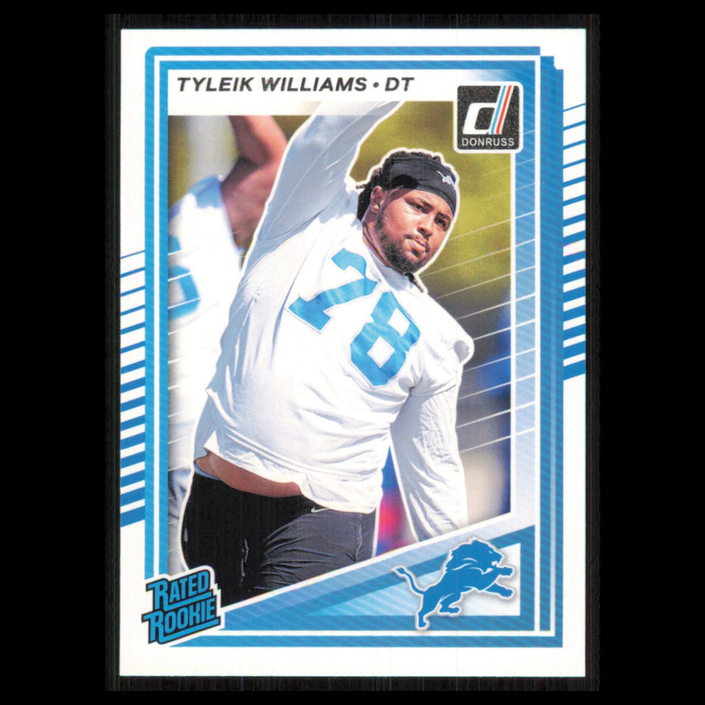 Tyleik Williams Rookie #360 2025 Donruss Detroit Lions Football Card NFL NM