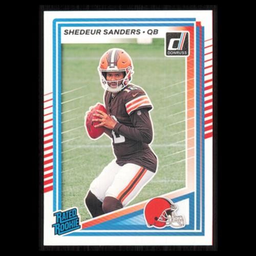 Shedeur Sanders Rookie #306 2025 Donruss Cleveland Browns Football Card NFL NM