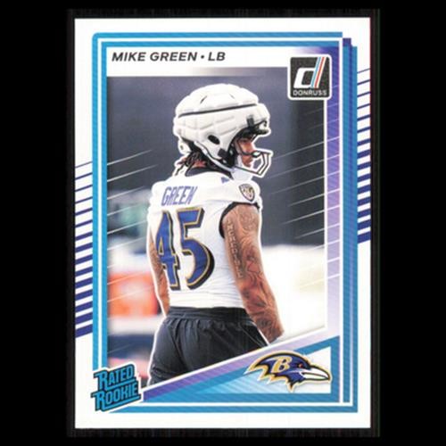 Mike Green Rookie #397 2025 Donruss Baltimore Ravens Football Card NFL NM