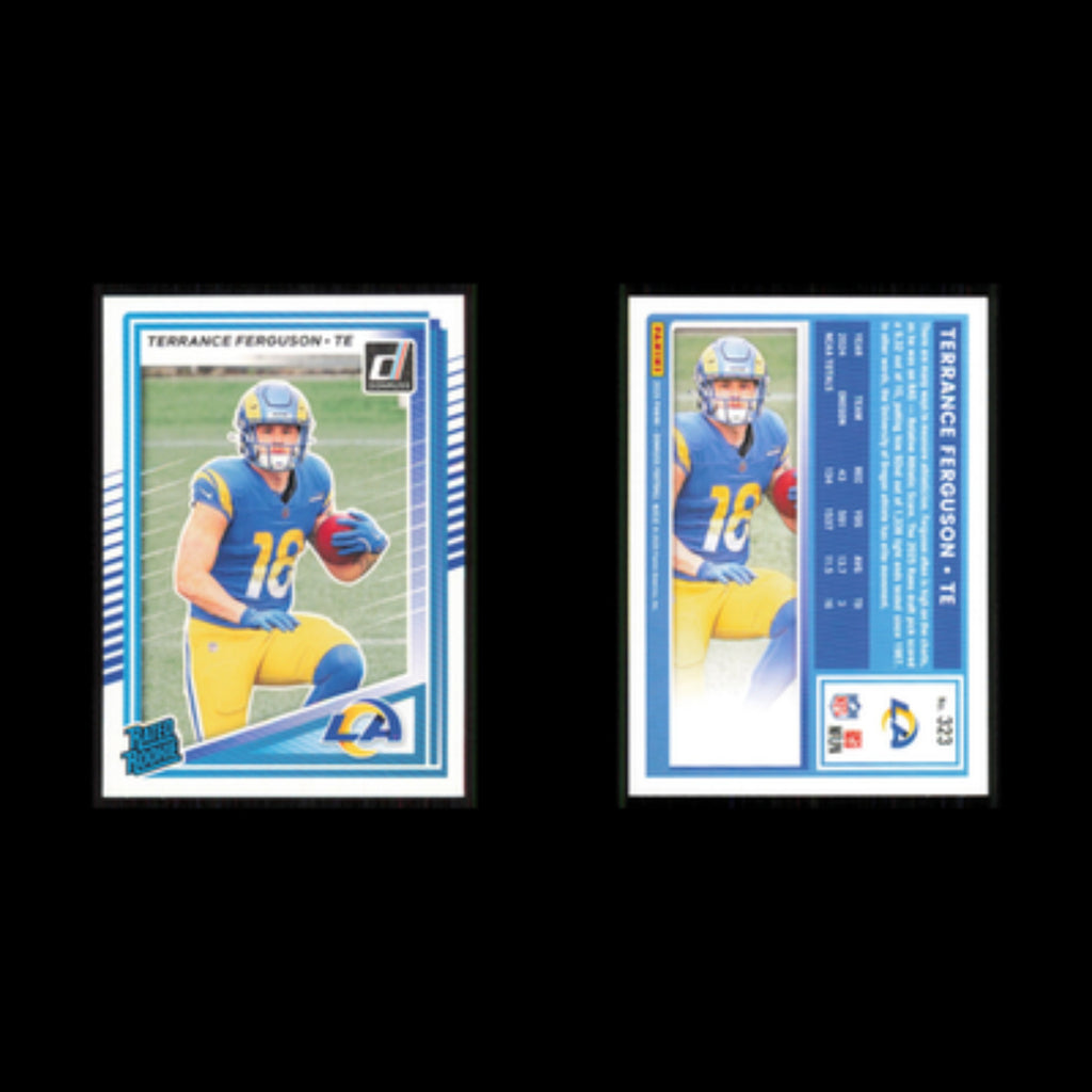Terrance Ferguson Rookie #323 2025 Donruss Los Angeles Rams Football Card NFL NM