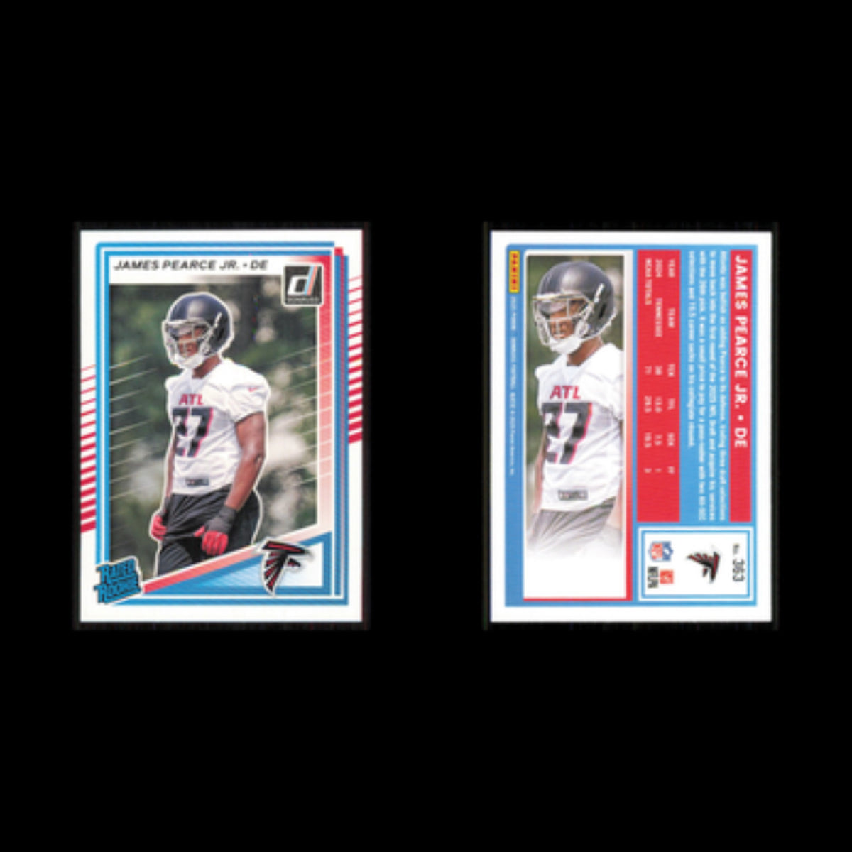 James Pearce Jr. Rookie #363 2025 Donruss Atlanta Falcons Football Card NFL NM