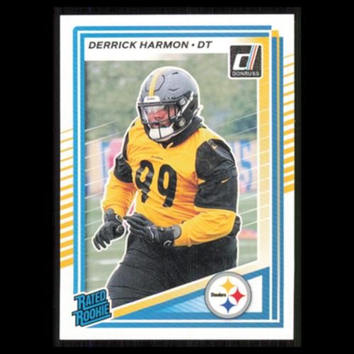 Derrick Harmon Rookie #391 2025 Donruss Pittsburgh Steelers Football Card NFL NM