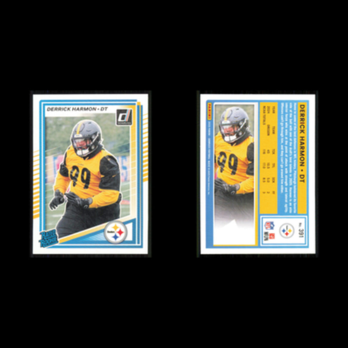 Derrick Harmon Rookie #391 2025 Donruss Pittsburgh Steelers Football Card NFL NM