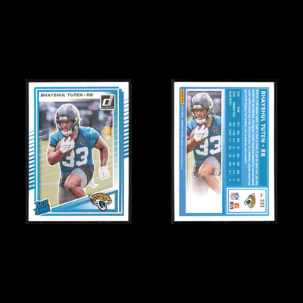 Bhayshul Tuten Rookie #333 2025 Donruss Jacksonville Jaguars Football Card NFL