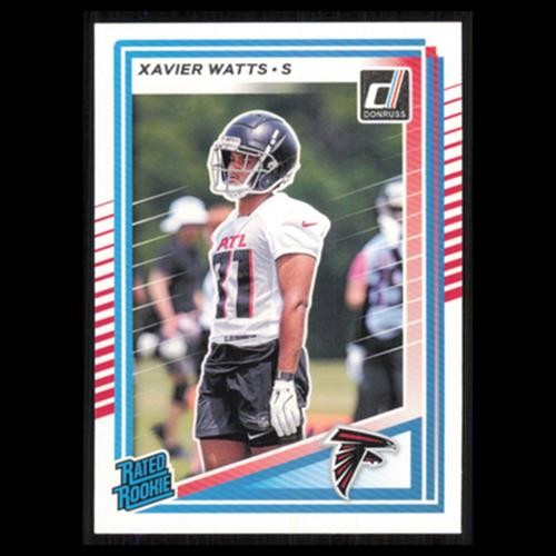 Xavier Watts Rookie #399 2025 Donruss Atlanta Falcons Football Card NFL NM