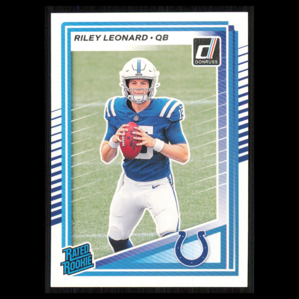 Riley Leonard Rookie #341 2025 Donruss Indianapolis Colts Football Card NFL NM