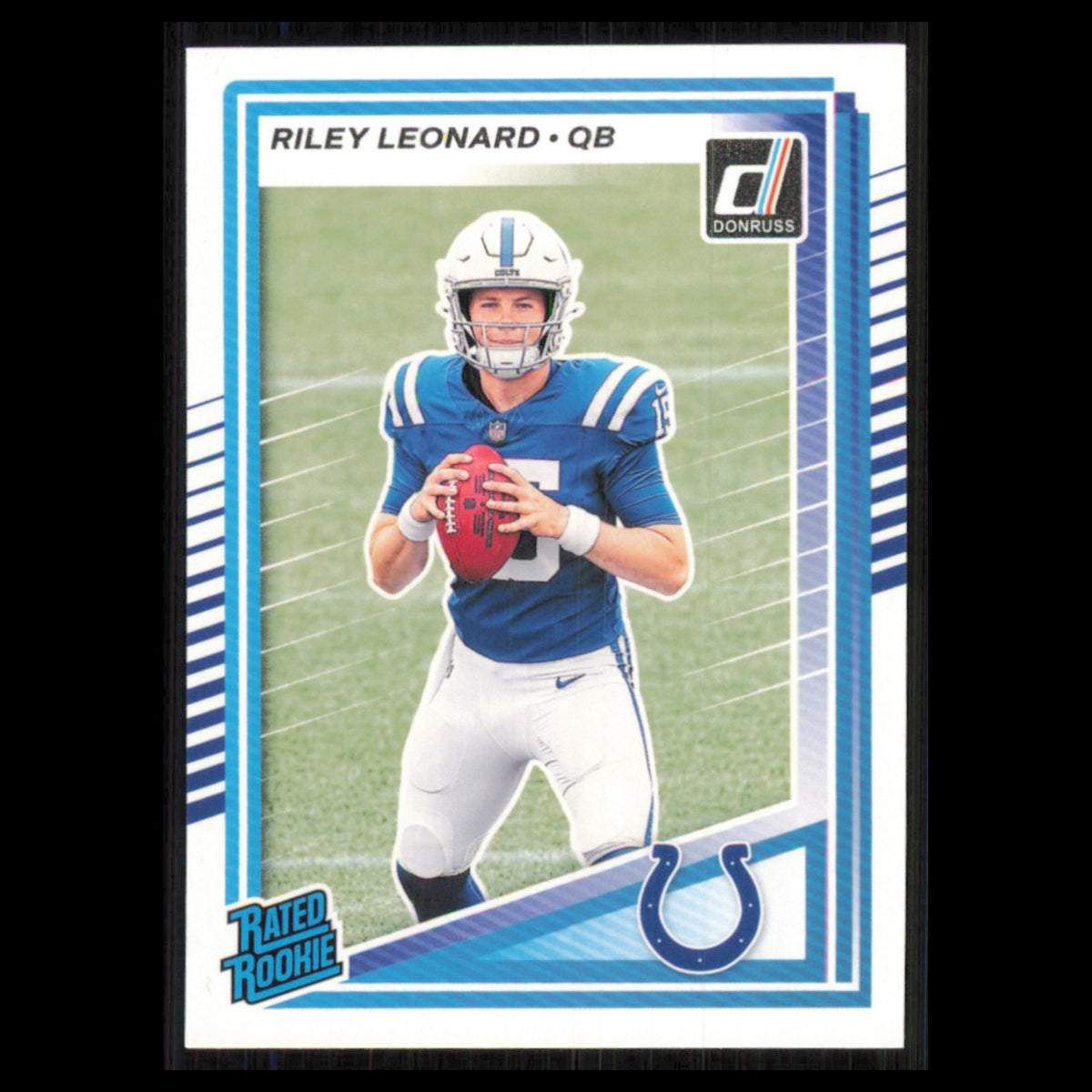 Riley Leonard Rookie #341 2025 Donruss Indianapolis Colts Football Card NFL NM