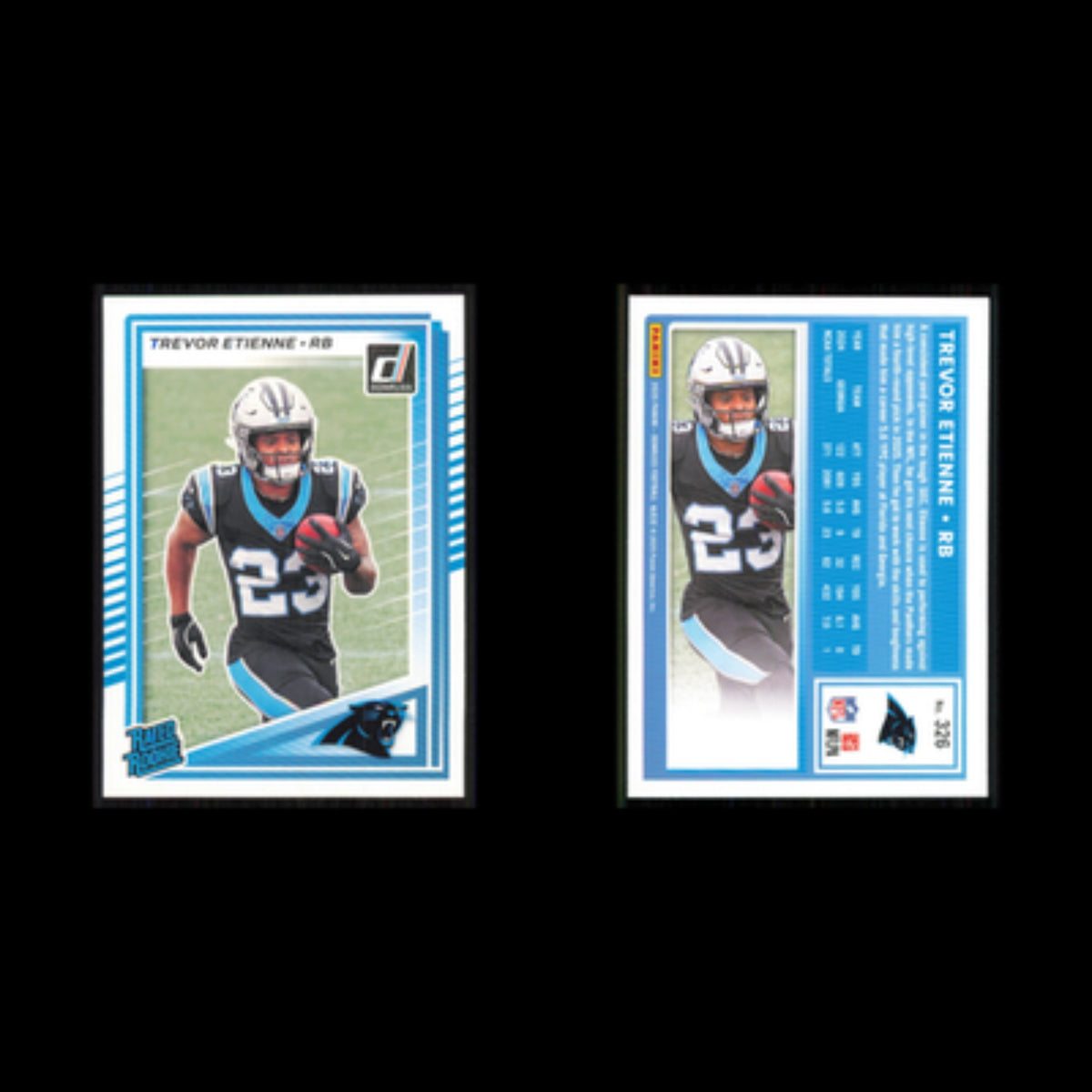 Trevor Etienne Rookie #326 2025 Donruss Carolina Panthers Football Card NFL NM