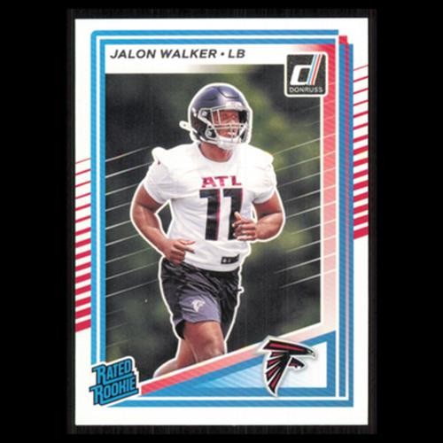 Jalon Walker Rookie #344 2025 Donruss Atlanta Falcons Football Card NFL NM