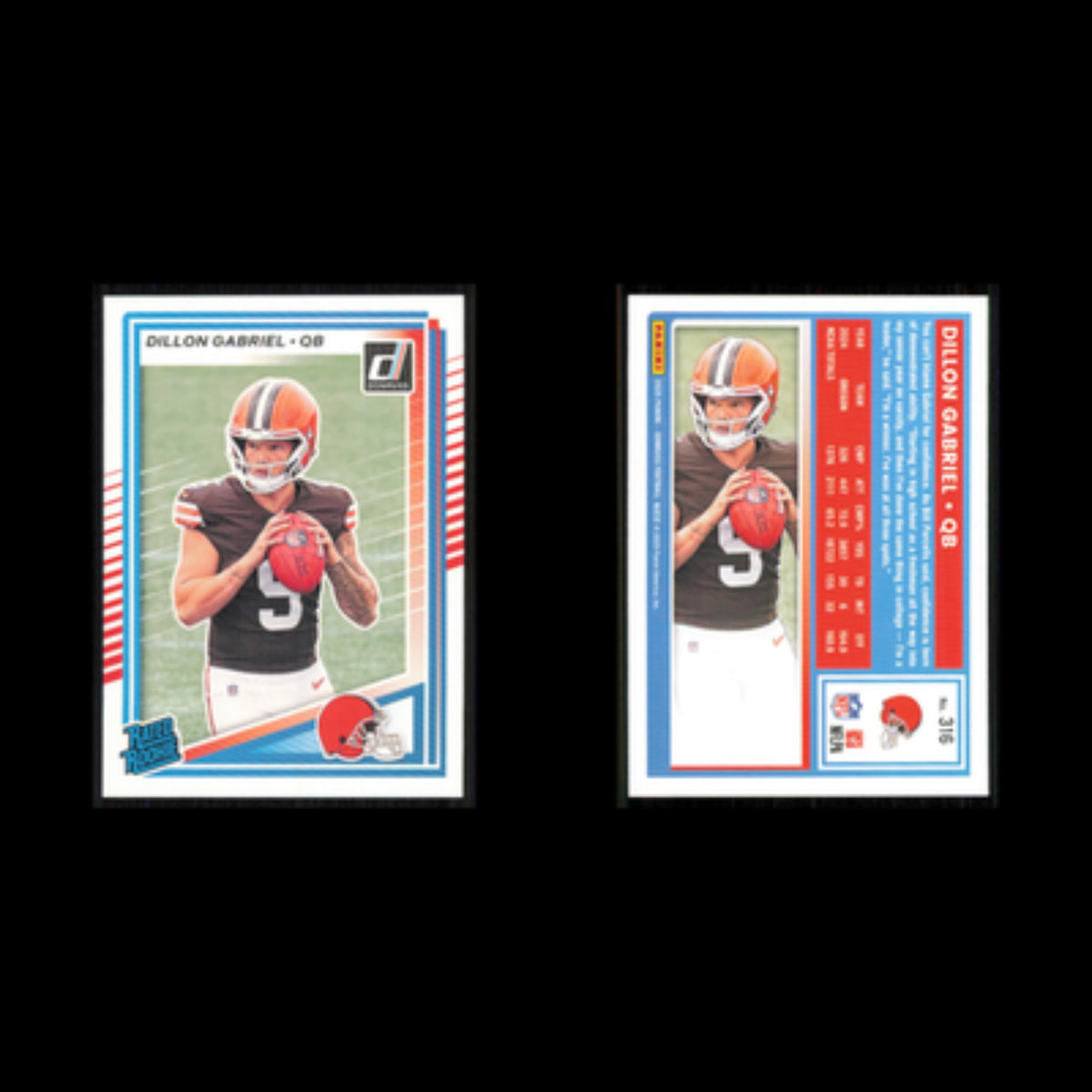 Dillon Gabriel Rookie #316 2025 Donruss Cleveland Browns Football Card NFL NM