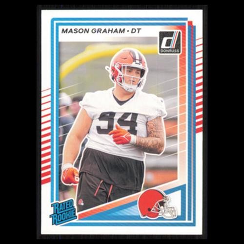 Mason Graham Rookie #340 2025 Donruss Cleveland Browns Football Card NFL NM