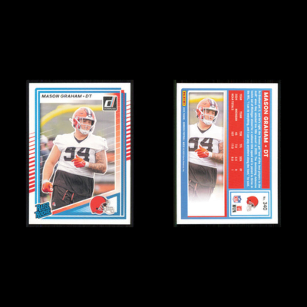 Mason Graham Rookie #340 2025 Donruss Cleveland Browns Football Card NFL NM