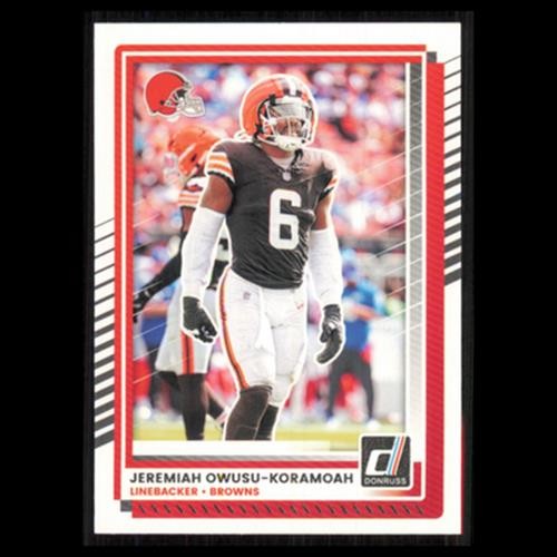 Jeremiah Owusu-Koramoah #115 2025 Donruss Cleveland Browns Football Card NFL NM