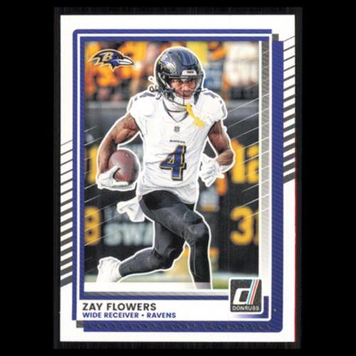 Zay Flowers #165 2025 Donruss Baltimore Ravens Football Card NFL NM
