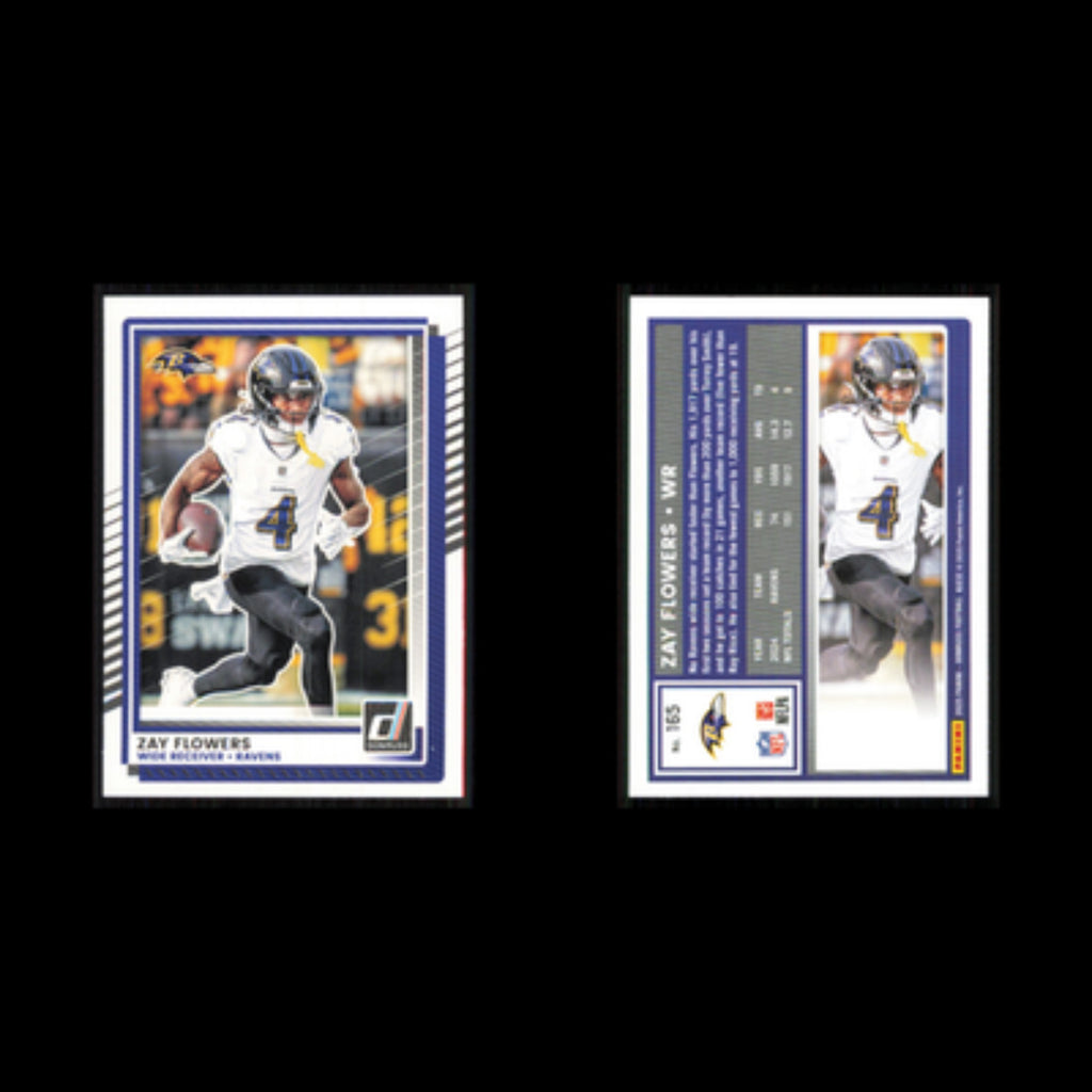 Zay Flowers #165 2025 Donruss Baltimore Ravens Football Card NFL NM