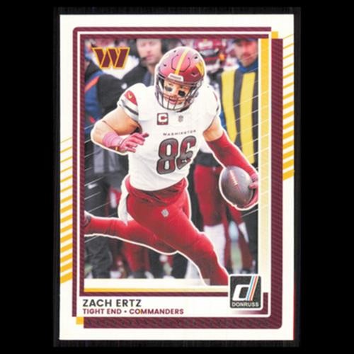 Zach Ertz #228 2025 Donruss Washington Commanders Football Card NFL NM