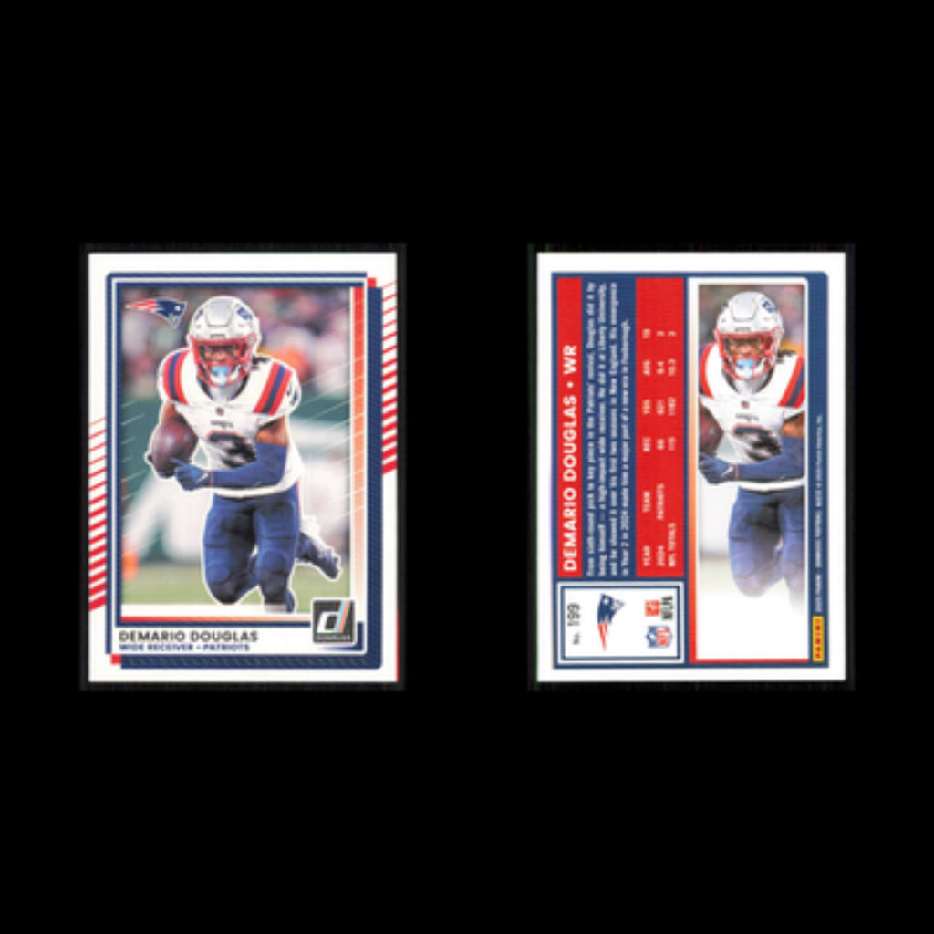 Demario Douglas #199 2025 Donruss New England Patriots Football Card NFL NM
